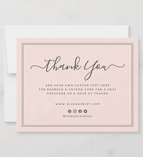 Thank you Cards - Claws Printers