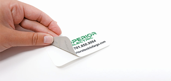 Peel Business cards Stickers